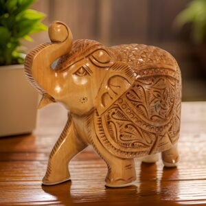 Korovexa Wooden Elephant Showpiece